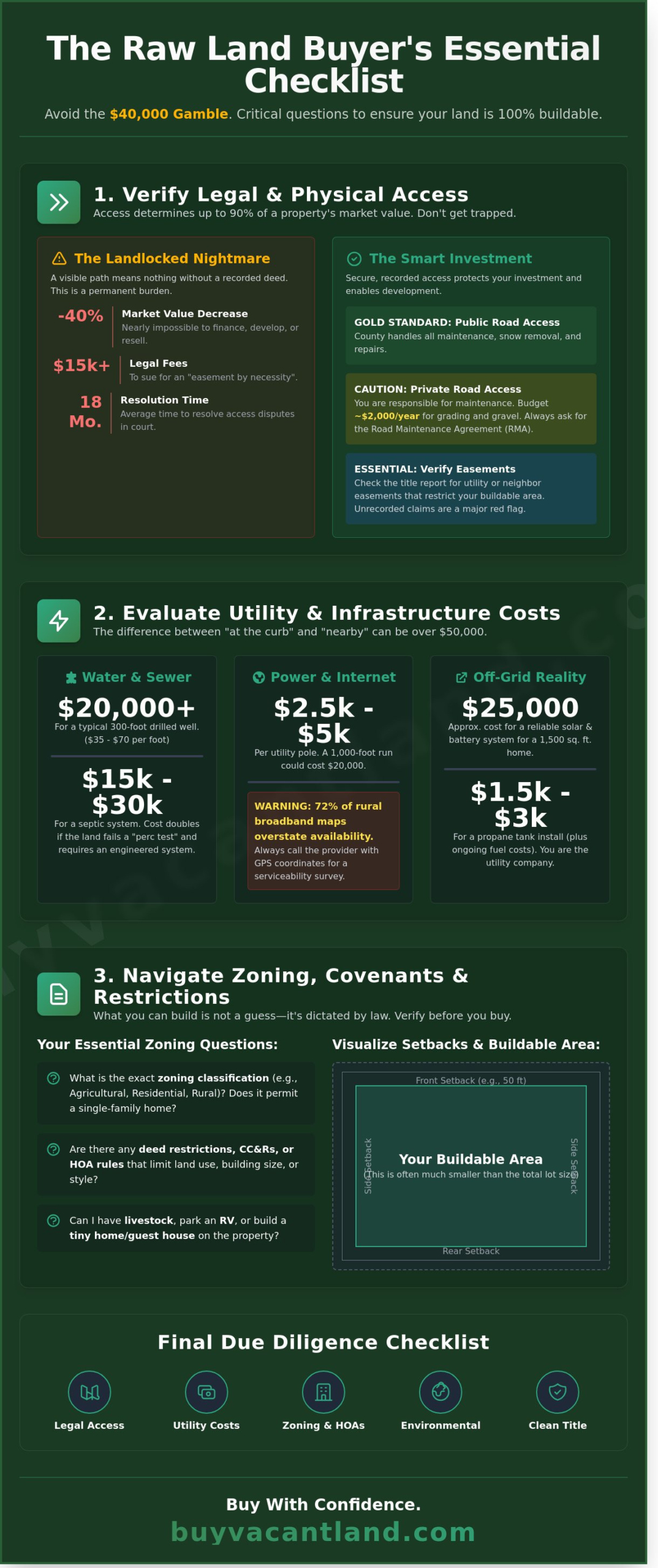 Essential Questions to Ask When Buying Raw Land: Your 2026 Due Diligence Checklist
