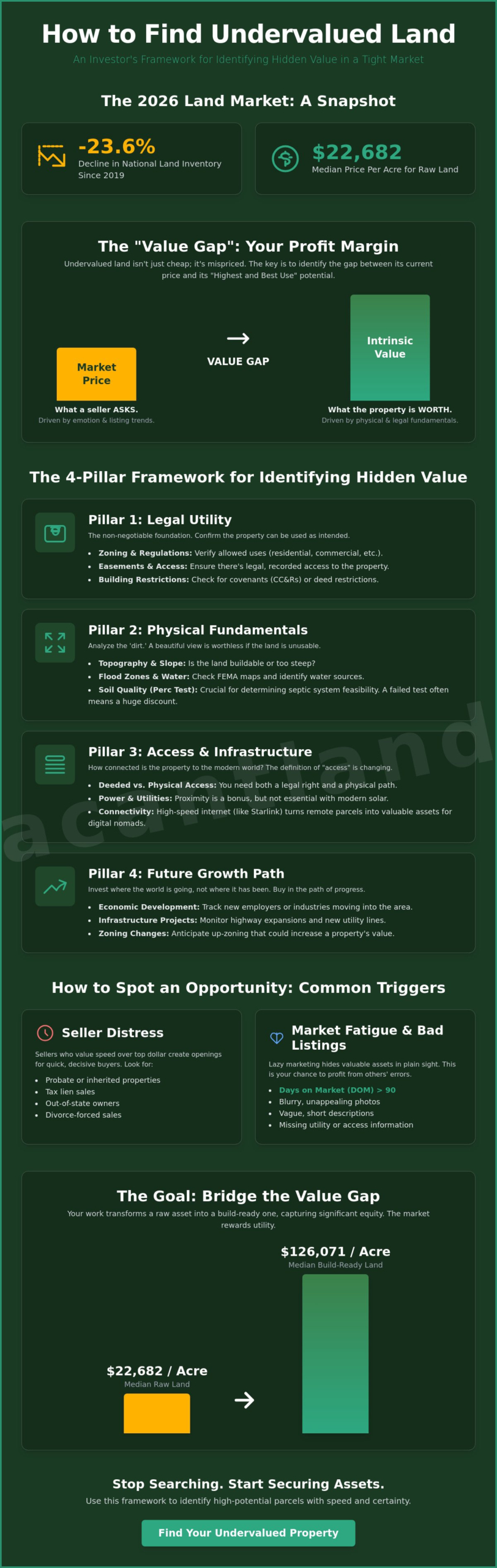 How to Find Undervalued Land: The 2026 Investor’s Strategy Guide
