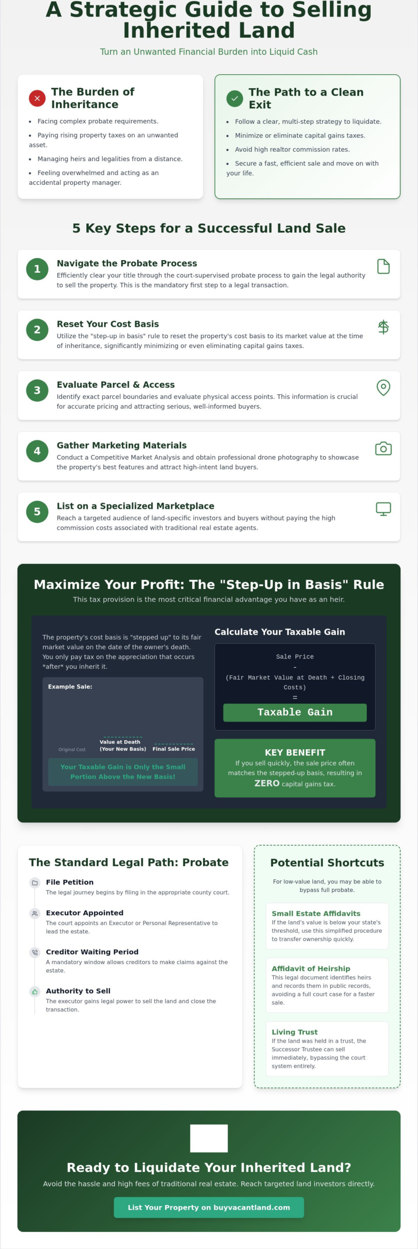 Selling Inherited Land Guide: The Ultimate 2026 Roadmap to Liquidation
