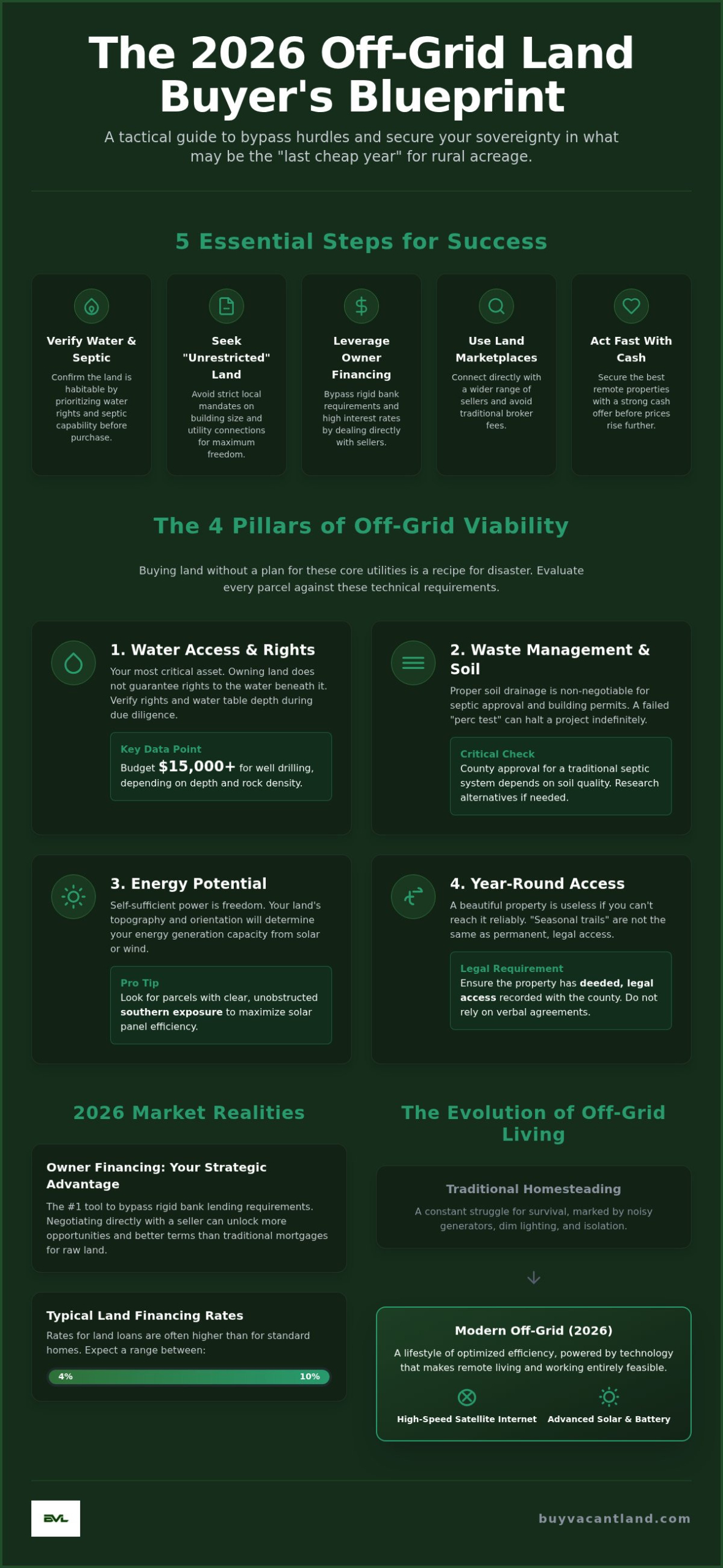 Off-Grid Land for Sale: The 2026 Pragmatic Guide to Buying Remote Property