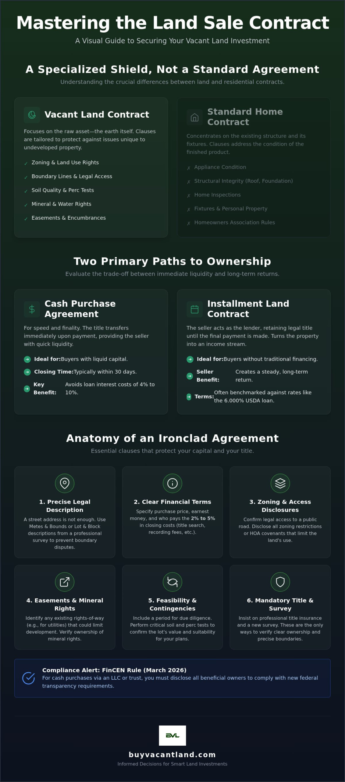 Land Sale Contract: The 2026 Guide to Buying and Selling Vacant Land